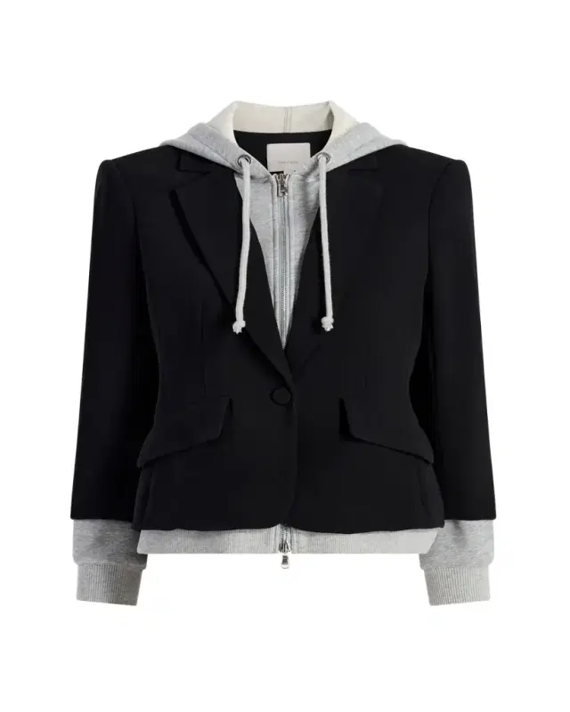 Khloe Le Petit Zip-Front Blazer