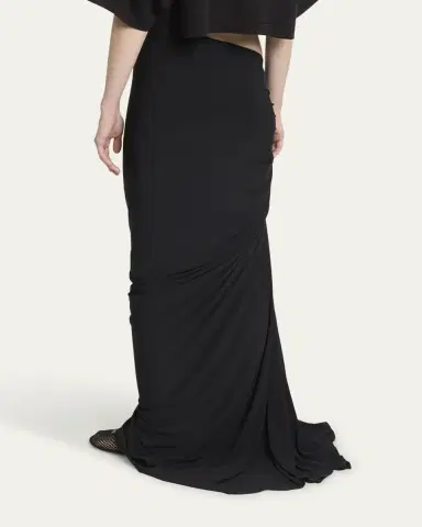 Alaïa Ruched Long Skirt | Thumbnail 3