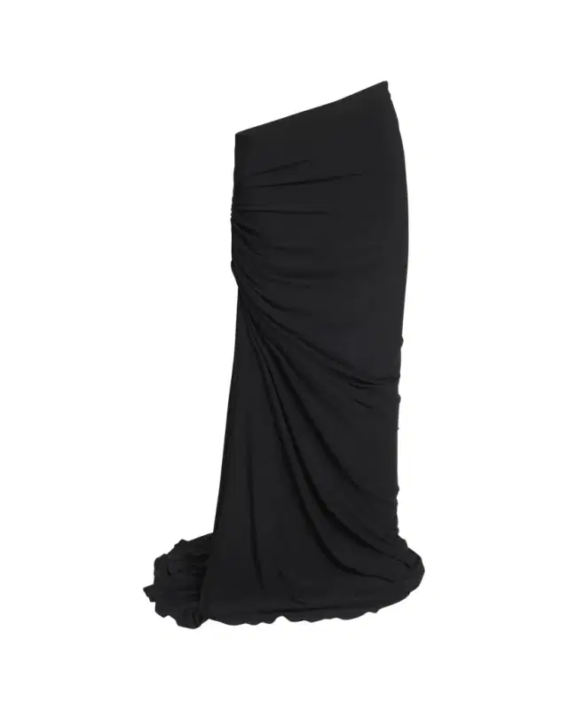 ALAÏA Ruched Long Skirt