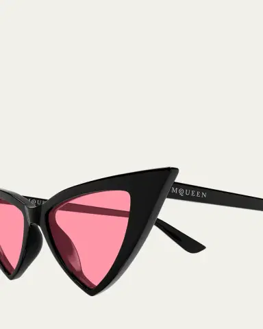 Alexander McQueen AM0518S Cat-Eye Recycled Acetate Sunglasses | Thumbnail 2 Alexander McQueen AM0518S Cat-Eye Recycled Acetate Sunglasses | Thumbnail 2