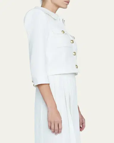 L'Agence Kumi Cropped Fitted Jacket | Thumbnail 8 L'Agence Kumi Cropped Fitted Jacket | Thumbnail 8