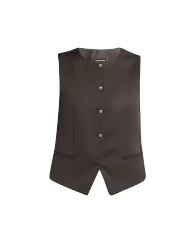 Giorgio Armani Single-Breasted Wool Vest | Thumbnail 1