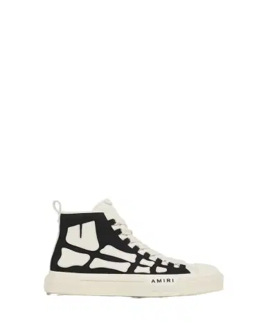 AMIRI Men's Skel Court Canvas and Leather High-Top Sneakers | Thumbnail 1