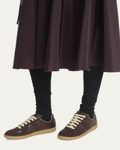 Maison Margiela Replica Suede & Leather Sneakers | Thumbnail 2