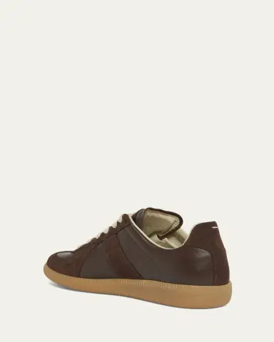 Maison Margiela Replica Suede & Leather Sneakers | Thumbnail 4