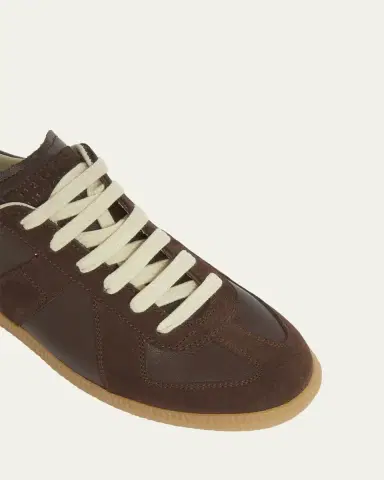 Maison Margiela Replica Suede & Leather Sneakers | Thumbnail 5