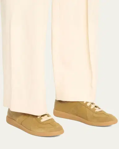 Maison Margiela Replica Suede & Leather Sneakers | Thumbnail 10