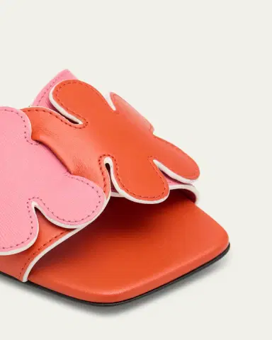 Marni Flower Leather Slide Sandals | Thumbnail 5 Marni Flower Leather Slide Sandals | Thumbnail 5