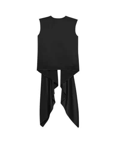 Helmut Lang Sleeveless Draped Silk Scarf Top | Thumbnail 1