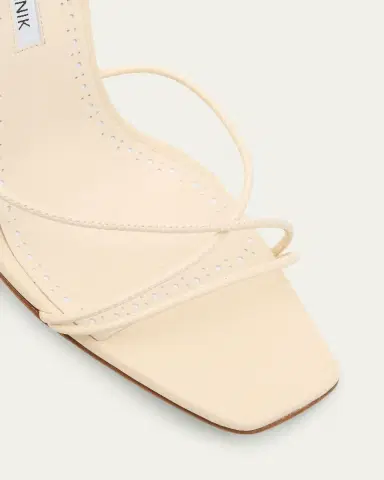 Manolo Blahnik Leather Strappy Slingback Sandals | Thumbnail 5