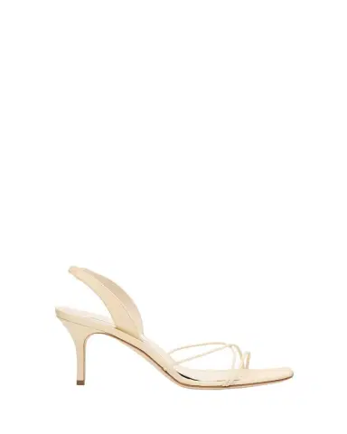 Manolo Blahnik Leather Strappy Slingback Sandals | Thumbnail 1
