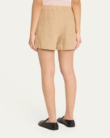 Vince Mid-Rise Hemp Shorts | Thumbnail 3