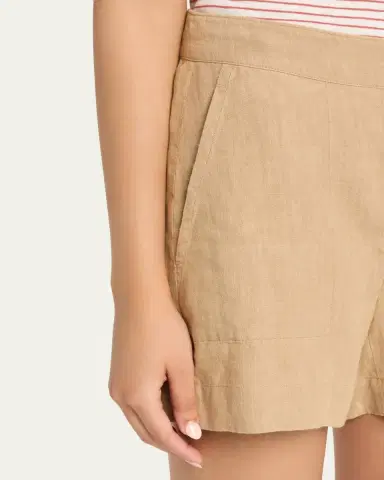 Vince Mid-Rise Hemp Shorts | Thumbnail 5