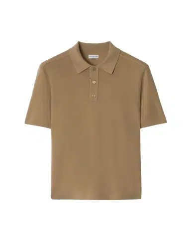 Burberry Men's Check-Placket Wool Knit Polo Shirt | Thumbnail 1