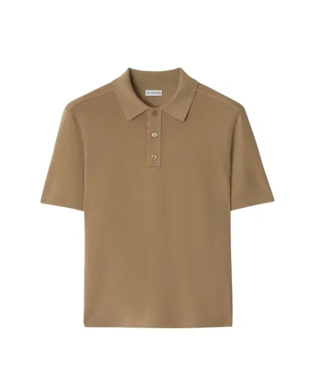 Burberry Men's Check-Placket Wool Knit Polo Shirt