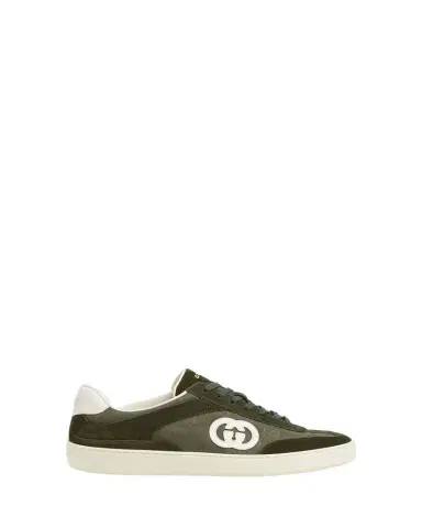 Gucci Men's G75 Canvas and Suede T-Toe Low-Top Sneakers | Thumbnail 1 Gucci Men's G75 Canvas and Suede T-Toe Low-Top Sneakers | Thumbnail 1