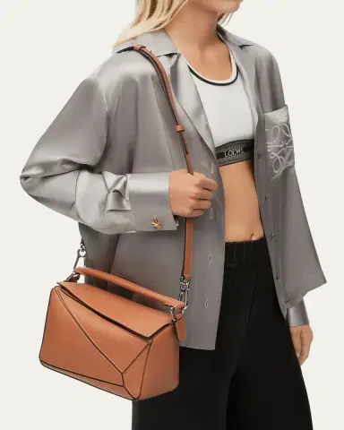 Loewe Puzzle Edge Small Shoulder Bag in Calfskin Leather | Thumbnail 2 Loewe Puzzle Edge Small Shoulder Bag in Calfskin Leather | Thumbnail 2