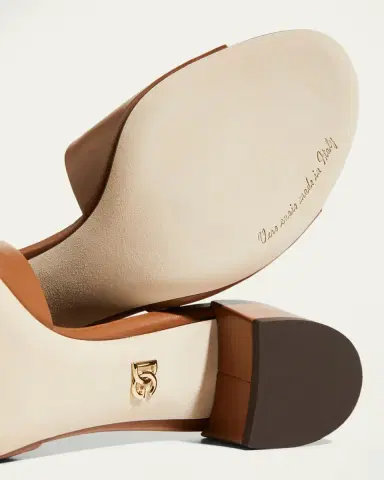 Dolce & Gabbana 40mm DG Cutout Leather Slide | Thumbnail 8 Dolce & Gabbana 40mm DG Cutout Leather Slide | Thumbnail 8