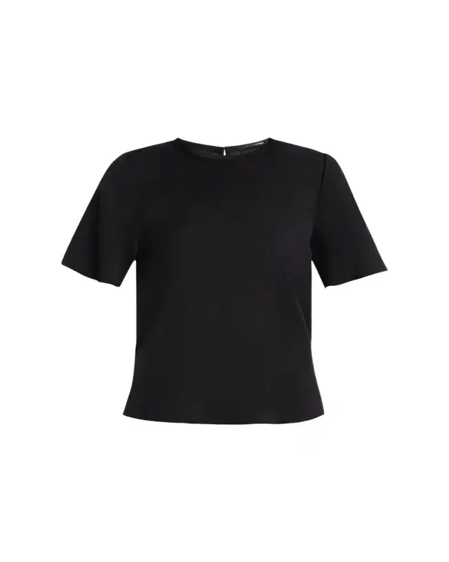 Maryl Crewneck Silk Blouse