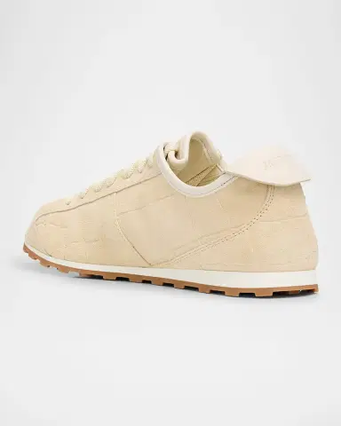 Jacquemus Les Tennis Croc-Embossed Suede Sneakers | Thumbnail 3 Jacquemus Les Tennis Croc-Embossed Suede Sneakers | Thumbnail 3
