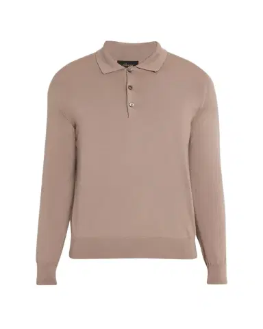 Brioni Men's Cashmere-Silk Polo Sweater | Thumbnail 1 Brioni Men's Cashmere-Silk Polo Sweater | Thumbnail 1
