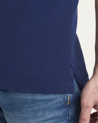Tom Ford Men's Lyocell Pique Polo Shirt | Thumbnail 5 Tom Ford Men's Lyocell Pique Polo Shirt | Thumbnail 5