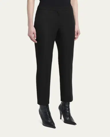 Alexander McQueen Cropped Cigarette Trousers | Thumbnail 4