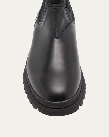 Prada Men's Brixxen Leather and Neoprene Chelsea Boots | Thumbnail 5 Prada Men's Brixxen Leather and Neoprene Chelsea Boots | Thumbnail 5