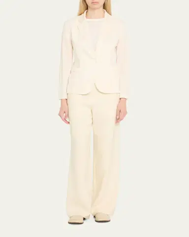 Majestic Filatures Stretch Linen One-Button Blazer | Thumbnail 6