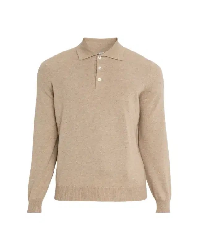 Brunello Cucinelli Men's Premium Cashmere Polo Sweater