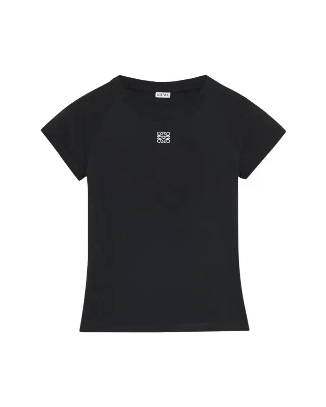 Loewe Ribbed Anagram Short-Sleeve Tee