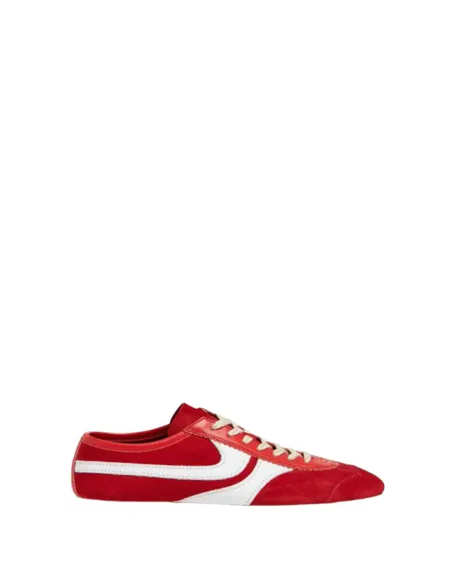 Dries Van Noten Men's Suede and Leather Low-Top Sneakers