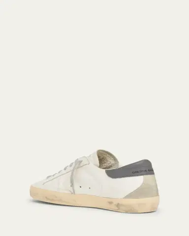 Golden Goose Men's Super-Star Leather and Suede Low-Top Sneakers | Thumbnail 4