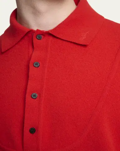 Jacquemus Men's Doppio Wool and Nylon Cardigan | Thumbnail 5