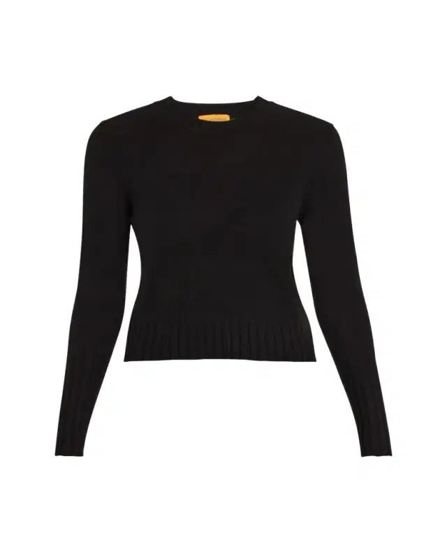 Shrunken Crewneck Sweater in Cashmere