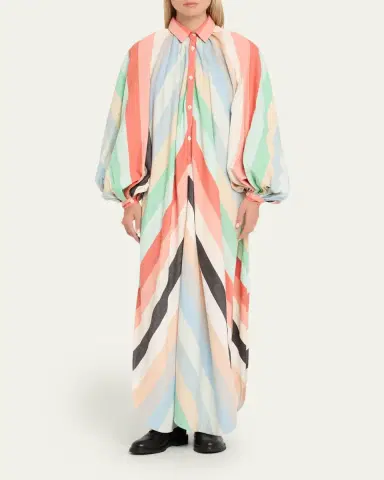 Marrakshi Life The Touareg Dress with Balloon Sleeves | Thumbnail 2