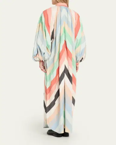 Marrakshi Life The Touareg Dress with Balloon Sleeves | Thumbnail 3