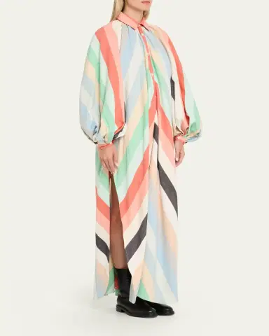 Marrakshi Life The Touareg Dress with Balloon Sleeves | Thumbnail 4