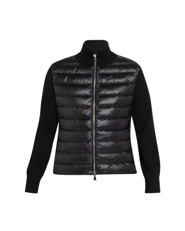 Moncler Combo Down Short Cardigan