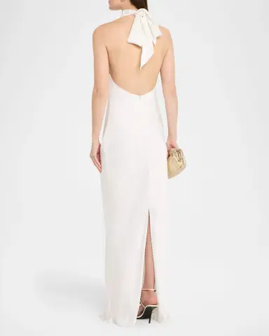 Ramy Brook Tatiana Low-Cut Halter Column Gown | Thumbnail 2 Ramy Brook Tatiana Low-Cut Halter Column Gown | Thumbnail 2