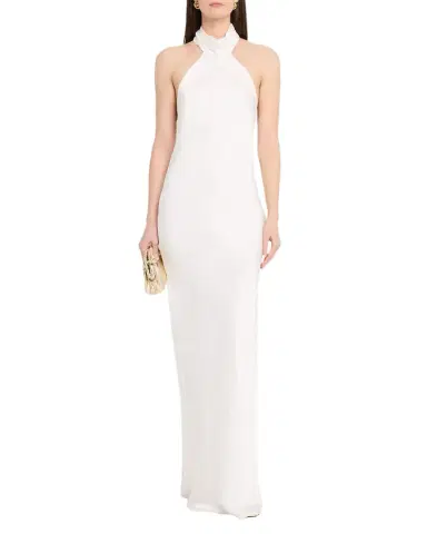 Ramy Brook Tatiana Low-Cut Halter Column Gown | Thumbnail 1 Ramy Brook Tatiana Low-Cut Halter Column Gown | Thumbnail 1