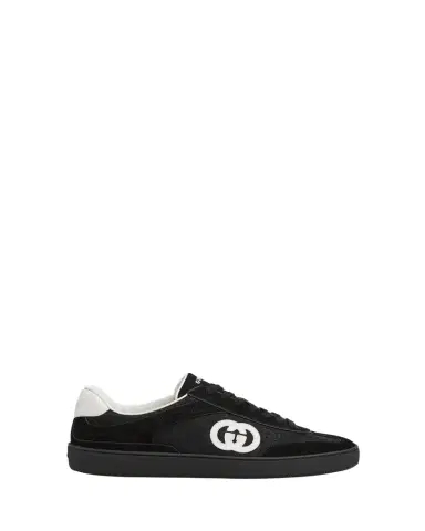 Gucci Men's G75 Canvas and Suede T-Toe Low-Top Sneakers | Thumbnail 1 Gucci Men's G75 Canvas and Suede T-Toe Low-Top Sneakers | Thumbnail 1