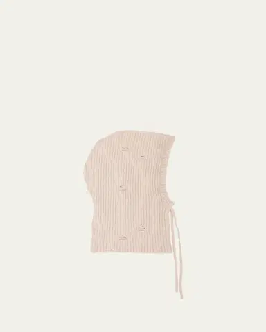 MM6 MAISON MARGIELA Drawstring Wool-Blend Knit Hood | Thumbnail 2