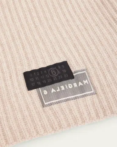 MM6 MAISON MARGIELA Drawstring Wool-Blend Knit Hood | Thumbnail 3