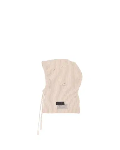 MM6 MAISON MARGIELA Drawstring Wool-Blend Knit Hood | Thumbnail 1