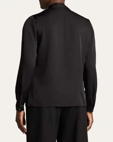 Kobi Halperin Nellie Pleated V-Neck Long-Sleeve Blouse | Thumbnail 3