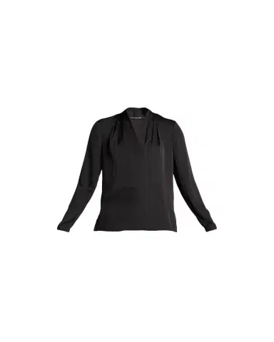 Kobi Halperin Nellie Pleated V-Neck Long-Sleeve Blouse | Thumbnail 1