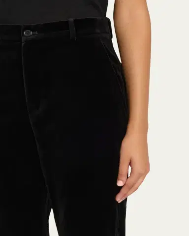 Saint Laurent Velvet Flare Trousers | Thumbnail 5