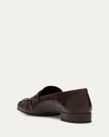 Prada Ruched Leather Loafers | Thumbnail 4 Prada Ruched Leather Loafers | Thumbnail 4