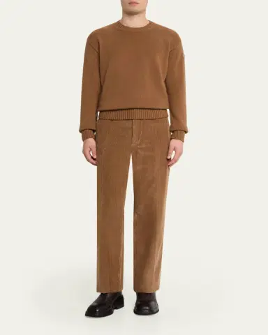 Moncler Men's Wool and Cashmere Crewneck Sweater | Thumbnail 6